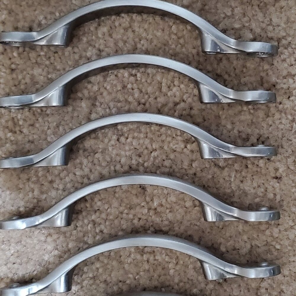 Like New:  Twelve Pewter Drawer Handles/Pulls, Size 3" Wide